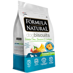 Biscoitos Fórmula Natural para Cães de Adultos de Mini e Pequeno Porte Sabor Batata Doce 250g