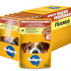 Caixa Sachê Pedigree Adultos RP Frango ao Molho 100g