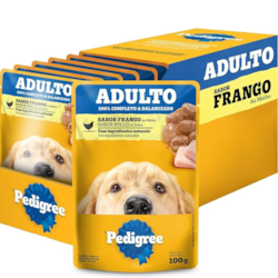 Caixa Sachê Pedigree Frango ao Molho 100g