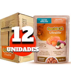 Caixa Sachê Special Cat Ultralife Adultos Salmão 12x85g