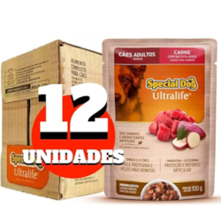 Caixa Sachê Special Dog Adultos Carne 100g (Leve 12 Pague 10)