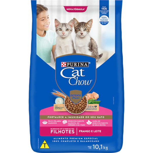 CAT CHOW GATOS FILHOTES FRANGO E LEITE