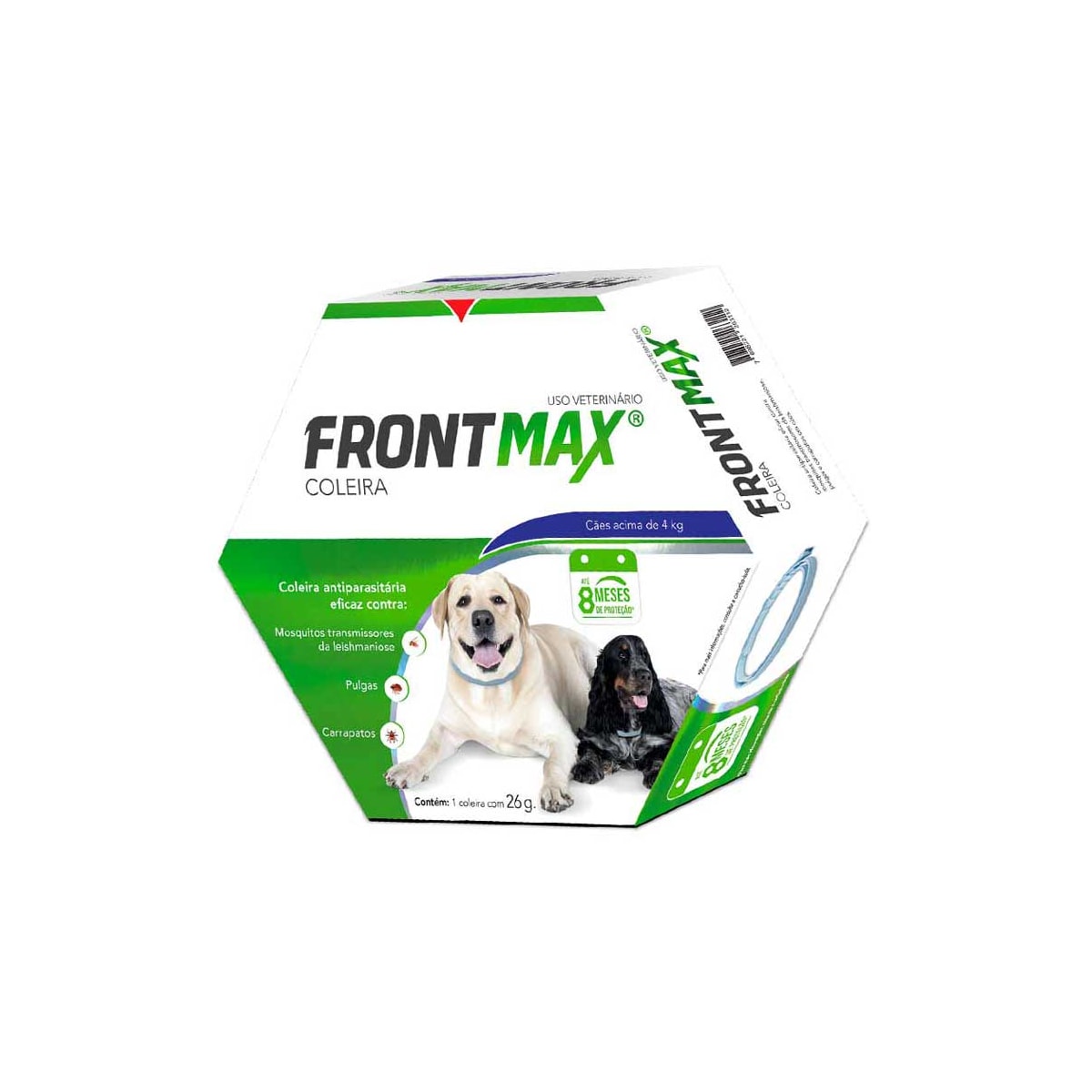 Coleira Antiparasitária Frontmax para Cães acima de 4 Kg