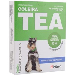 Coleira Antiparasitária Tea Konig 33 cm para Cães