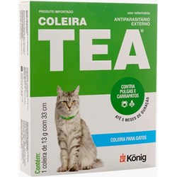Coleira Antiparasitária Tea Konig 33 cm para Gatos