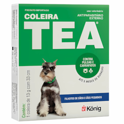 Coleira Antiparasitária Tea Konig para Cães 13g
