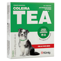 Coleira Antiparasitária Tea Konig para Cães 28g
