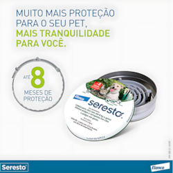 Coleira Antipulgas e Carrapatos Seresto para Cães e Gatos