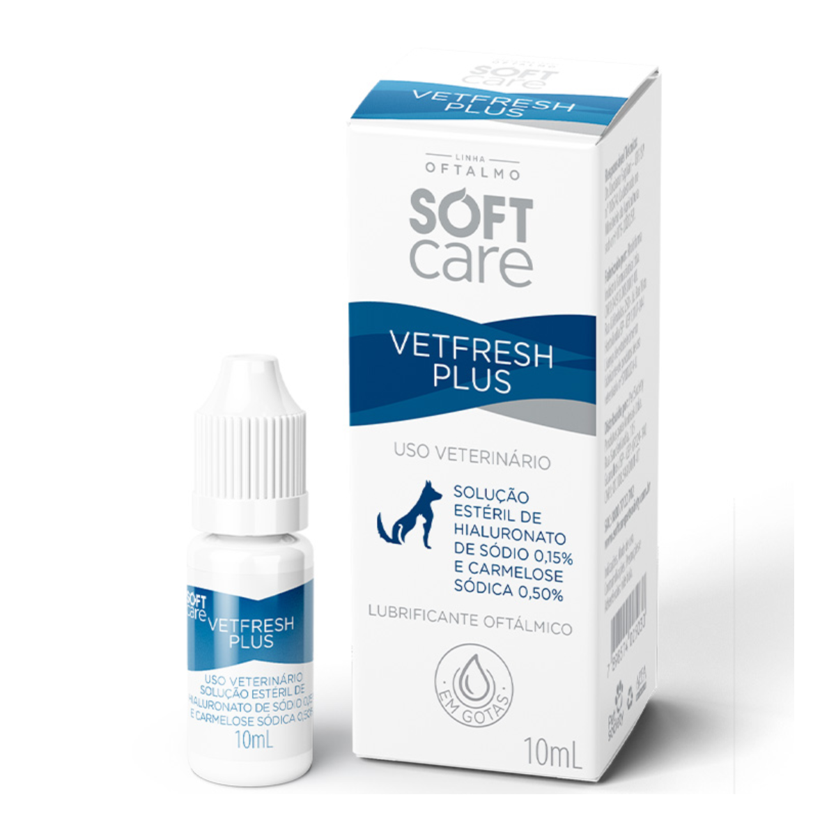 Colírio Soft Care Vetfresh Plus para Cães e Gatos 10ml