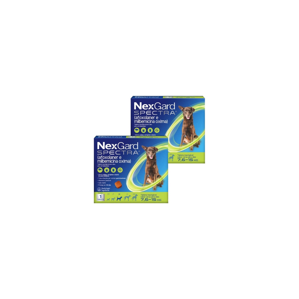 Combo 2 Nexgard Spectra 7,6 A 15kg 1 Comprimido