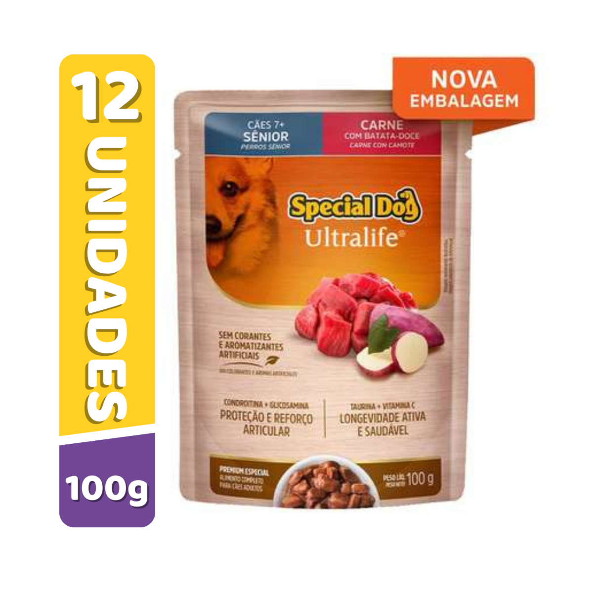 Combo Sache Special Dog Senior Carne 100G (PAGUE 10 E LEVE 12 )