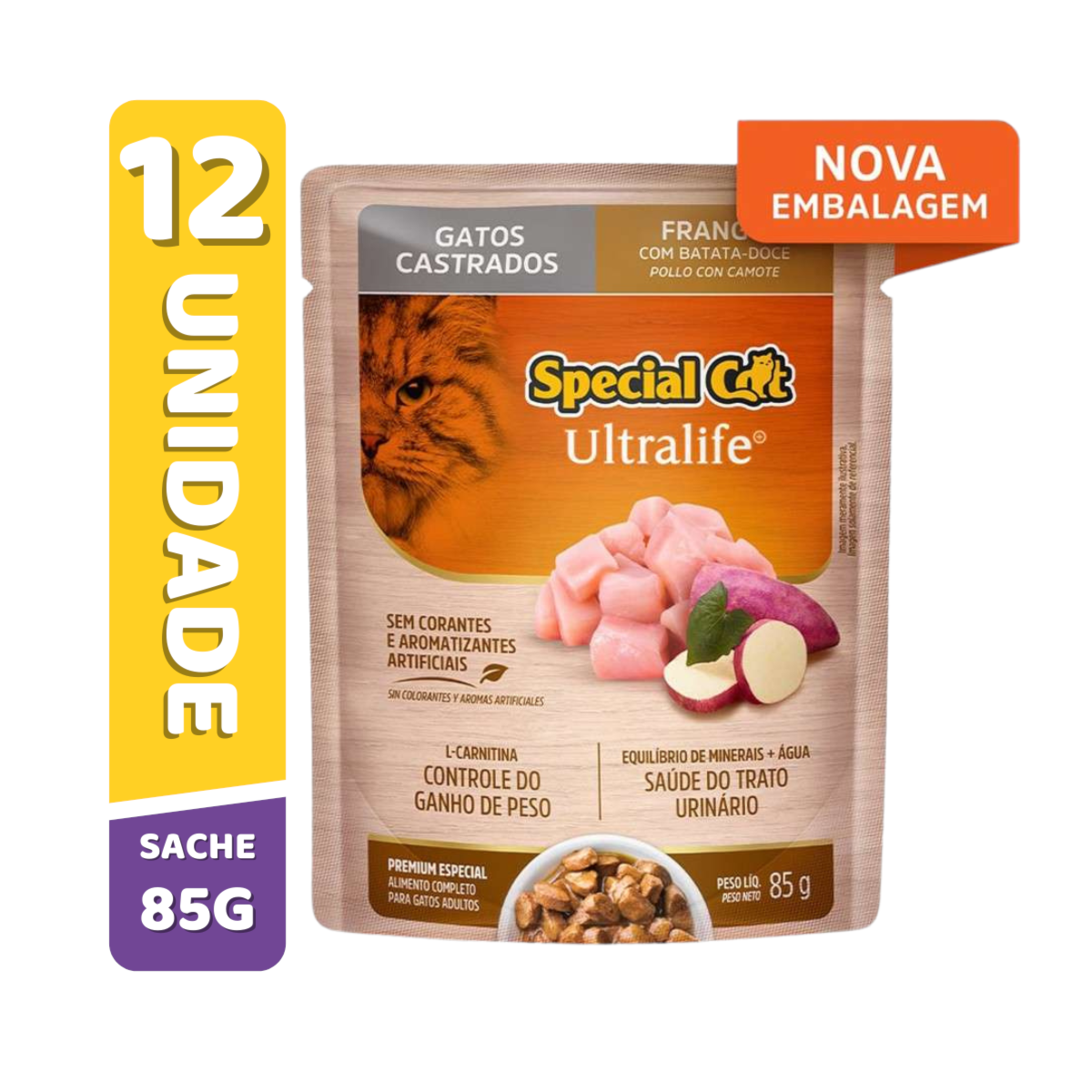 Combo Special Cat Sachê Frango para Gatos Castrados (PAGUE 10 E LEVE 12 )