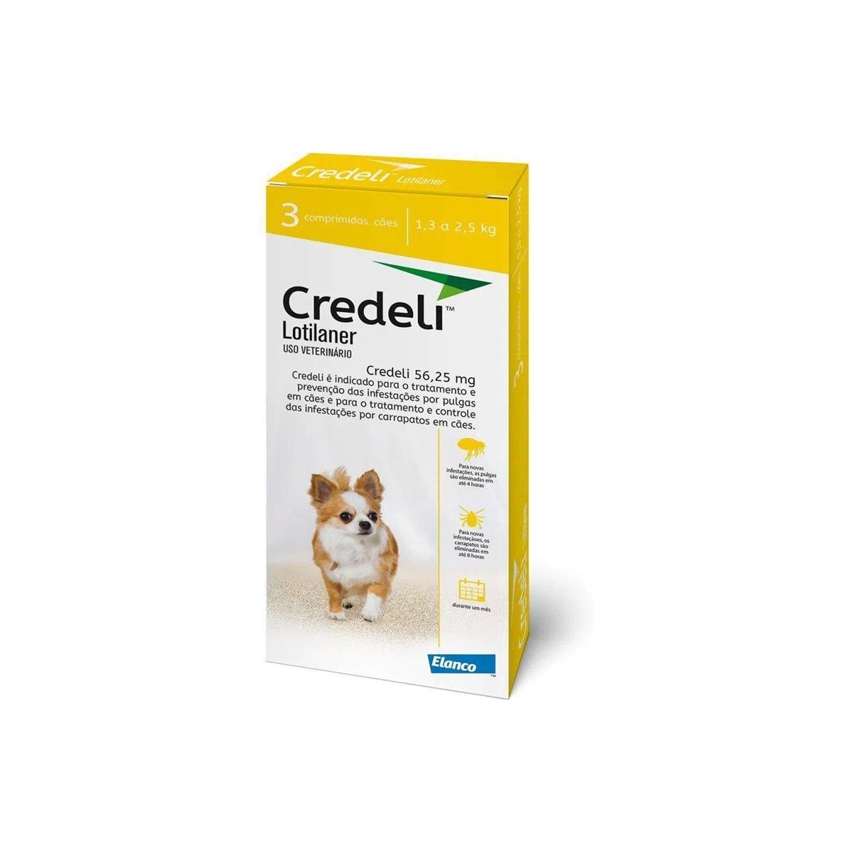 Credeli 56,25Mg - 1,3 A 2,5Kg 3 Comp