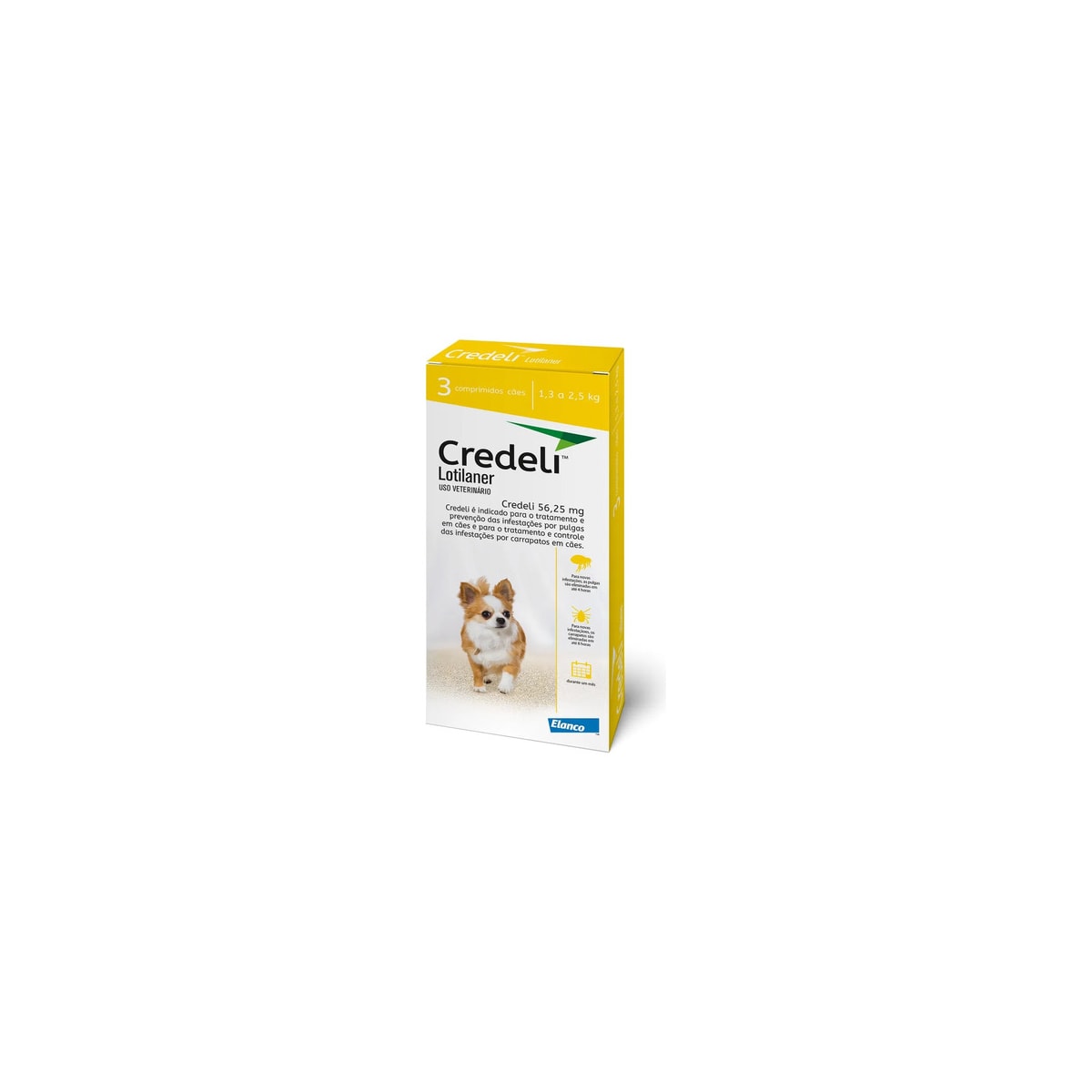 Credeli 56,25Mg - 1,3 A 2,5Kg 3 Comprimidos de 56,25mg