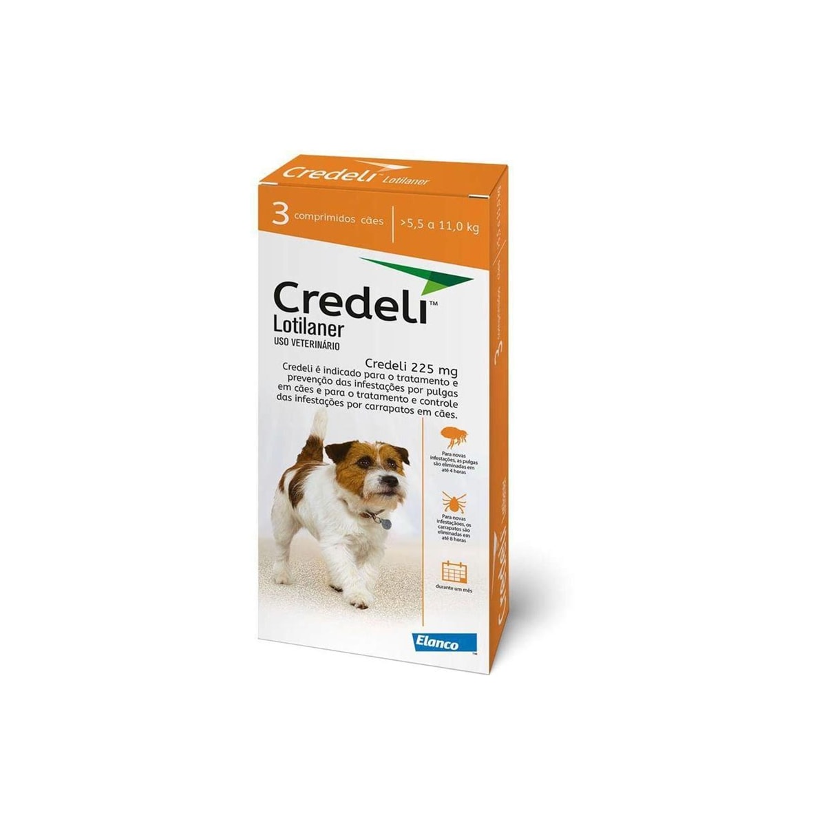 Credeli Tab 225Mg X 3 Comprimidos - 5,5 A 11Kg