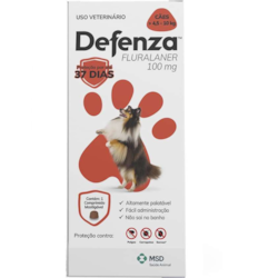 Defenza 100mg Antipulgas e Carrapatos para Cães de 4,5 a 10kg