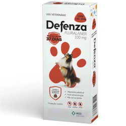 Defenza 100mg Antipulgas e Carrapatos para Cães de 4,5 a 10kg