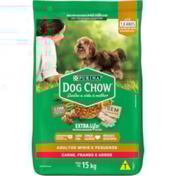 DOG CHOW (AD-MINI/PP) CARNE,FRANGO E ARROZ