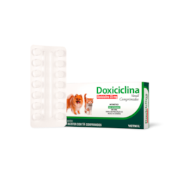 Doxiciclina Vetnil 25 mg 14 Comprimidos | Para Cães e Gatos