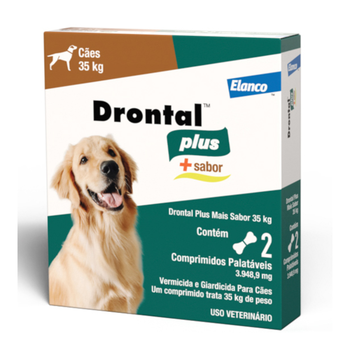 Drontal para Cães de 35kg Sabor Carne