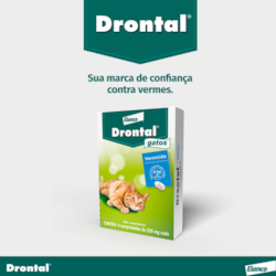 Drontal para Gatos com 4 comprimidos