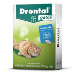 Drontal para Gatos com 4 comprimidos