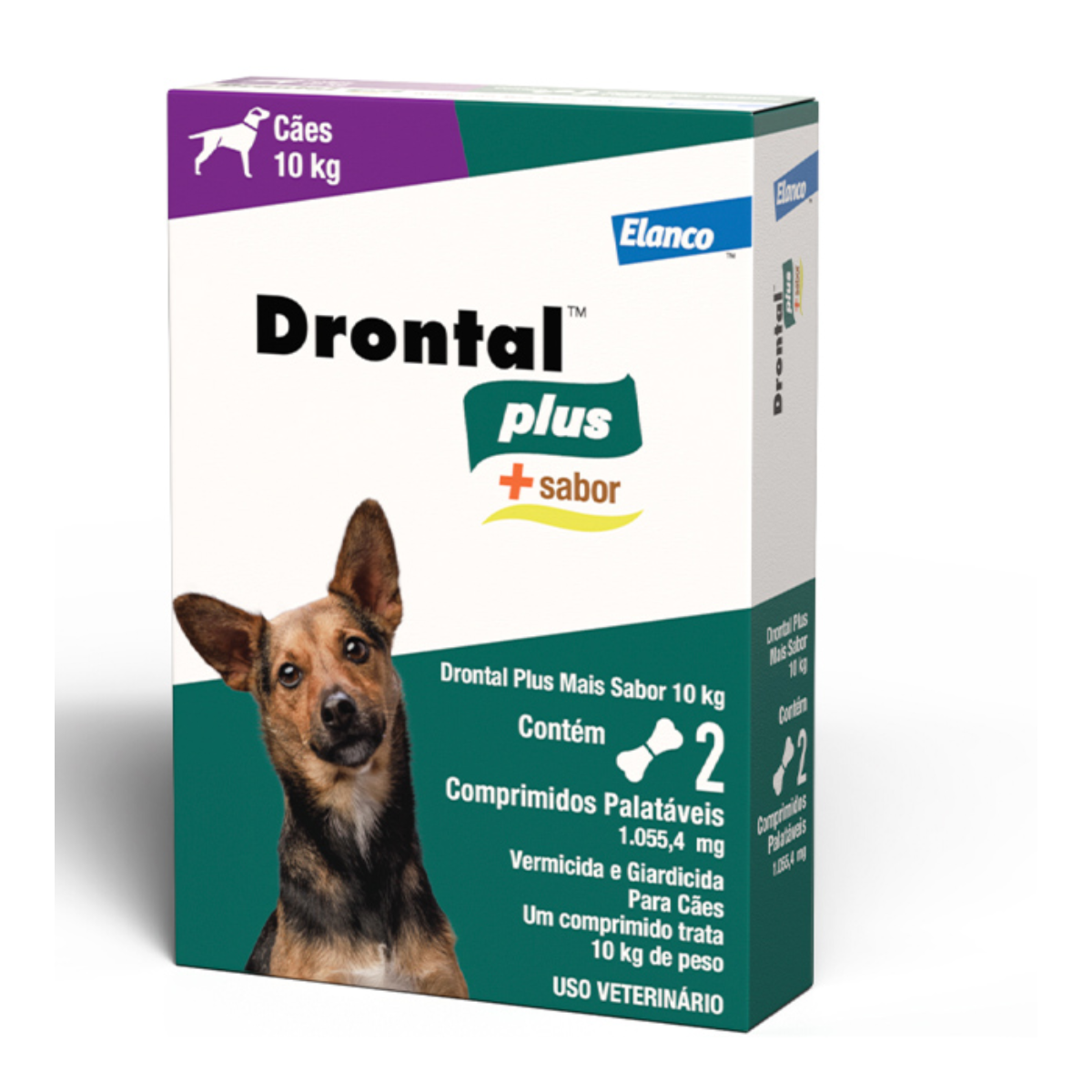 Drontal Plus para Cães de 10 kg Sabor Carne