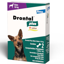 Drontal Plus para Cães de 10 kg Sabor Carne