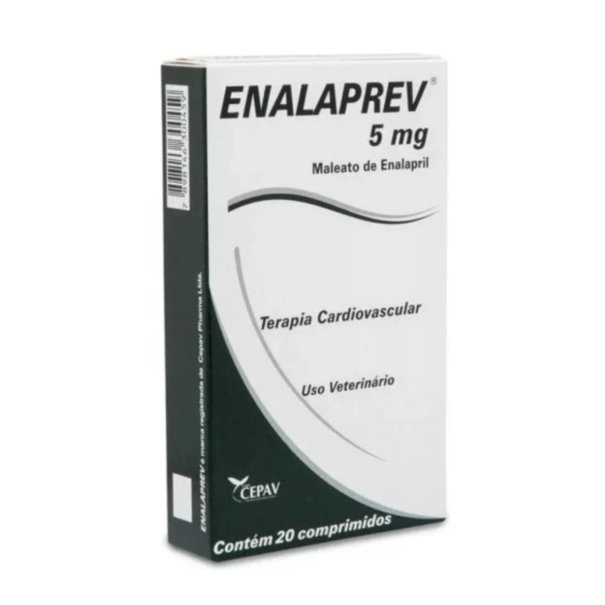 Enalaprev 5 mg Vasodilatador para Cães Castel Pharma 20 comprimidos