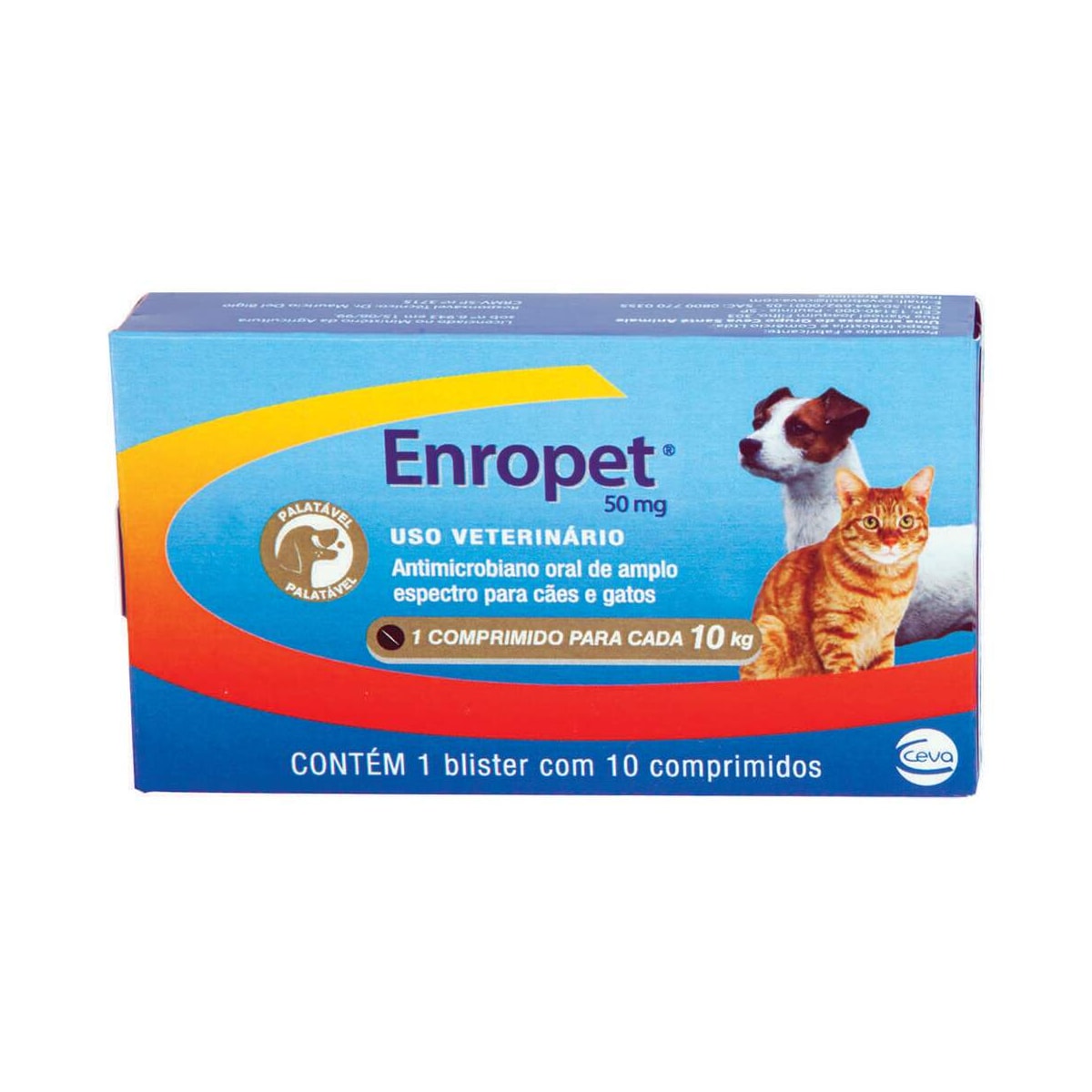 Enropet 50mg com 10 Comprimidos