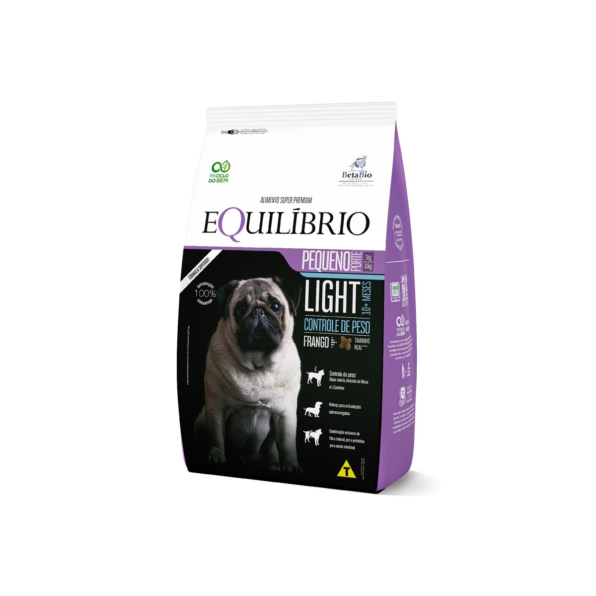 Equilíbrio Light para Cães de Porte Pequeno Sabor Frango