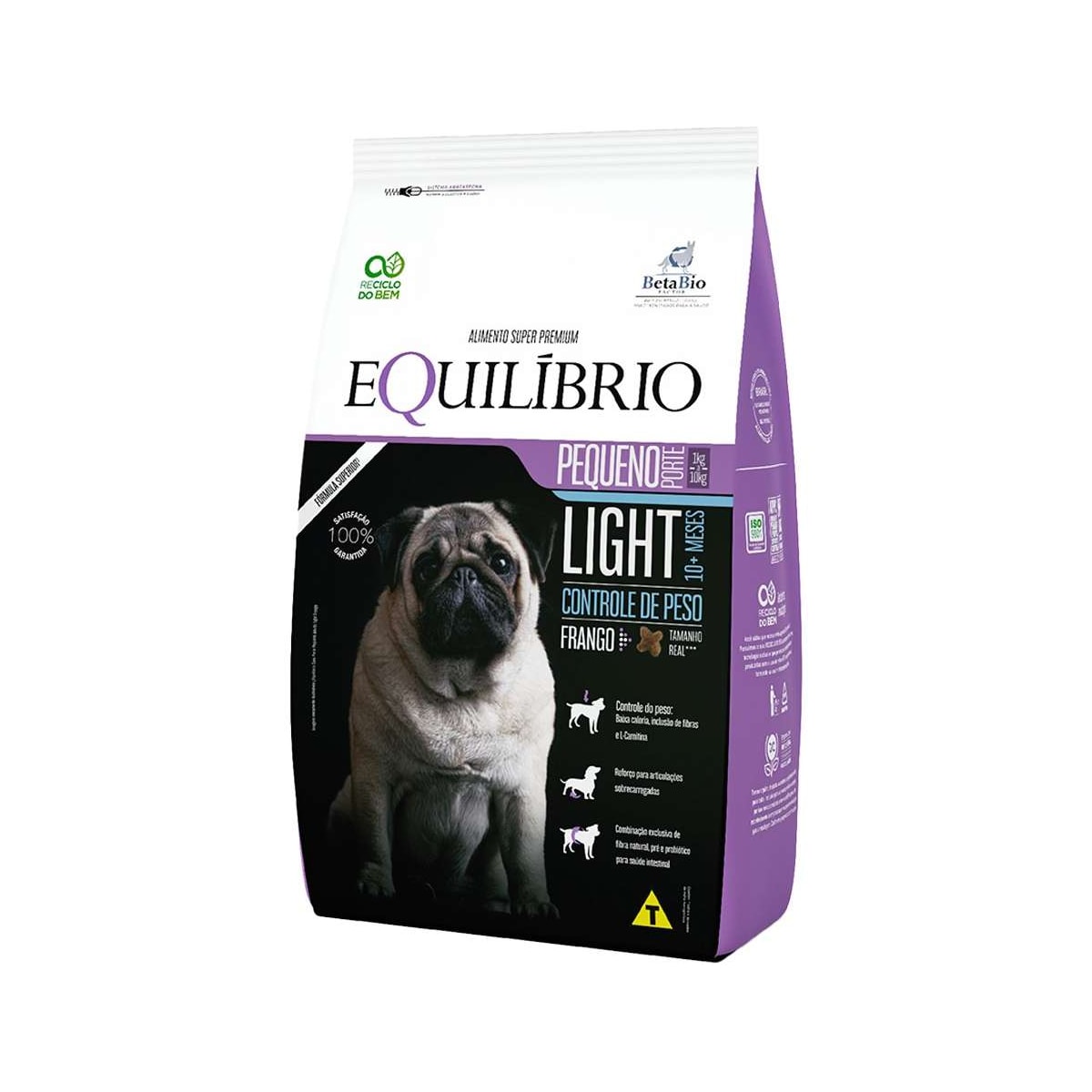Equilíbrio Light para Cães de Porte Pequeno Sabor Frango