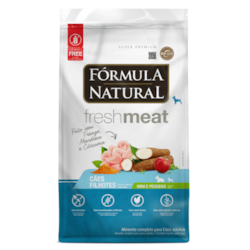 Fórmula Natural Super Premium Fresh Meat Cães Filhotes Portes Mini e Pequeno