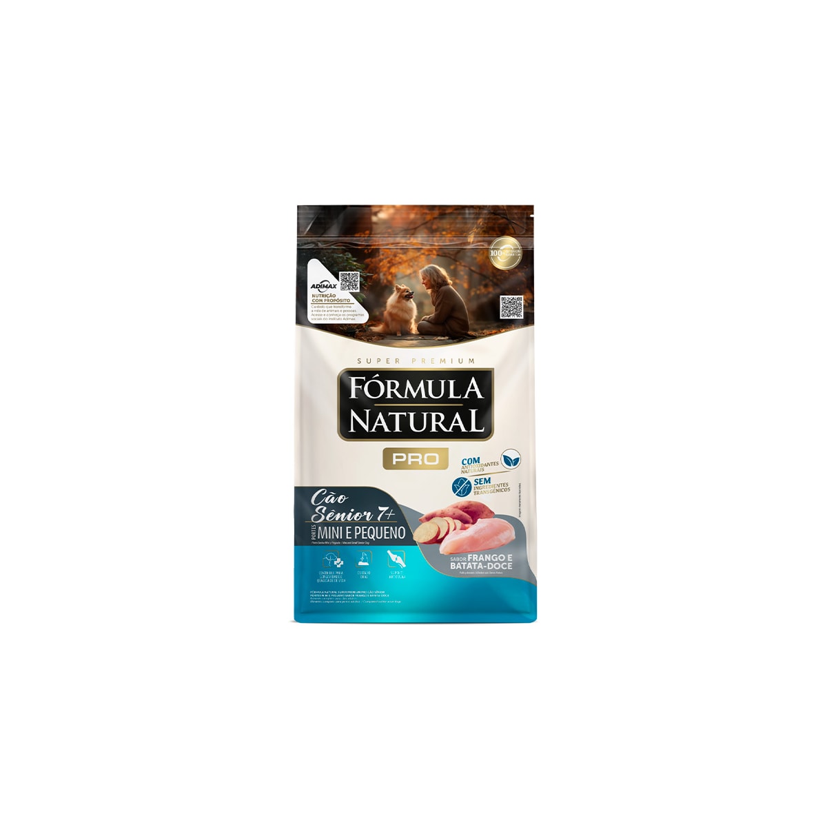 Fórmula Natural Super Premium Pró Cão Sênior Portes Mini E Pequeno Sabor Frango E Arroz Integral 10,1KG