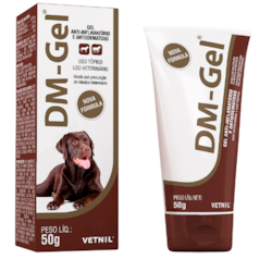 Gel Anti-Inflamatório DM-Gel Vetnil Bisnaga 50g para Cães