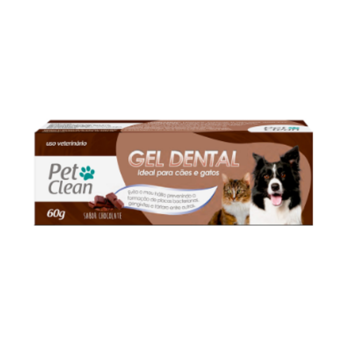 Gel Dental Chocolate para Cães Pet Clean 60 g