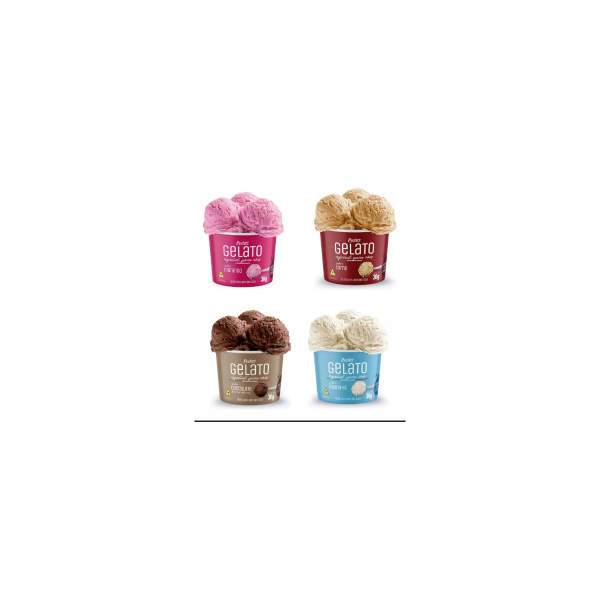 GELATO COMBO P/ CAES 4 SABORES PREFERE 30G