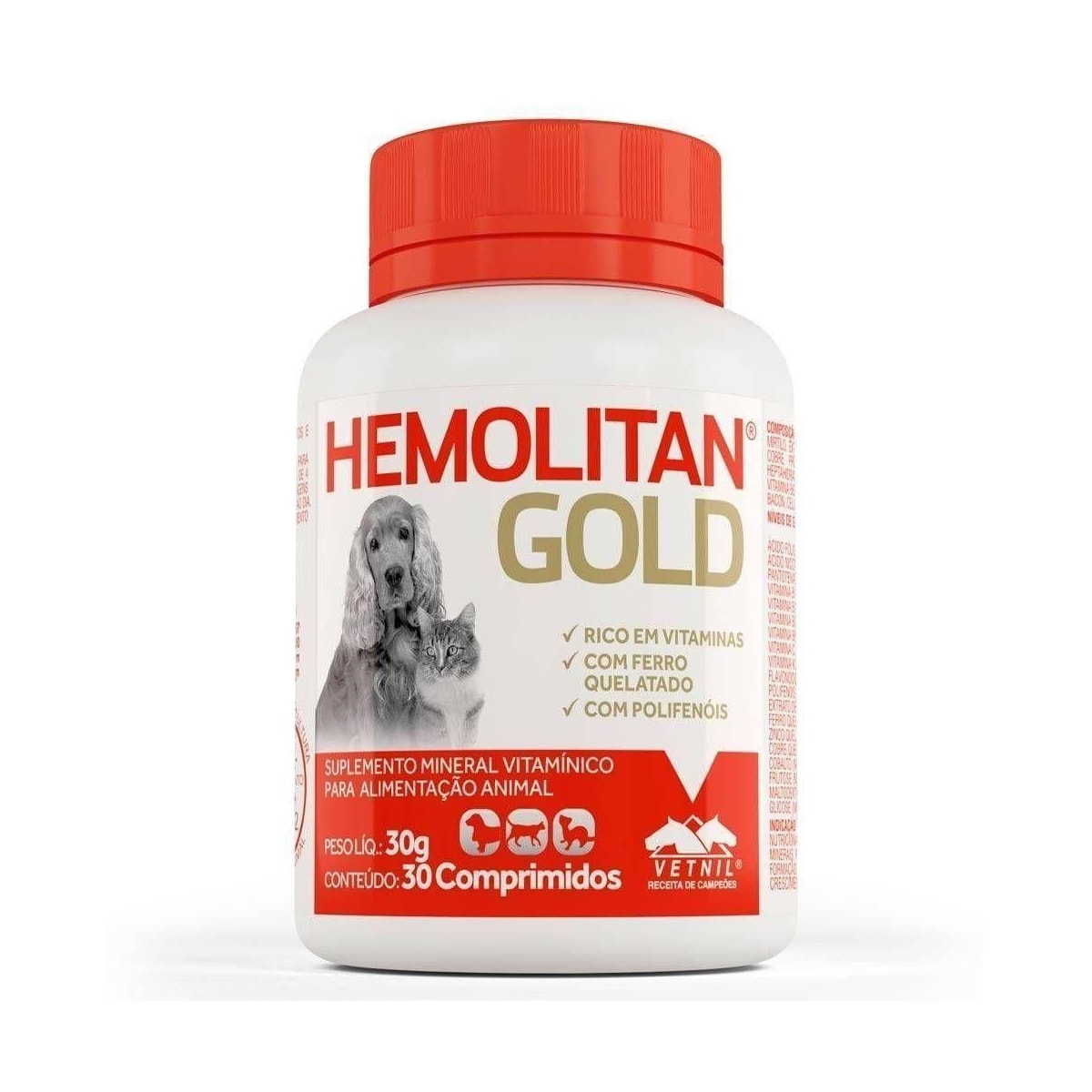 Hemolitan Gold 30 Comprimidos