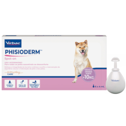 Hidratante Virbac Phisioderm Spot On S.I.S 4ml para Cães Acima de 10kg