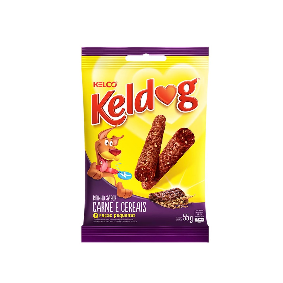 Keldog Bifinho Carne e Cereais 55g