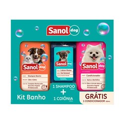 Kit Shampoo E Condicionador + Colônia Sanol Dog