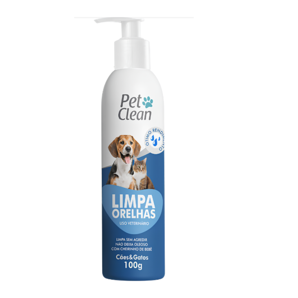 Limpador de Orelhas Pet Clean para Cães e Gatos