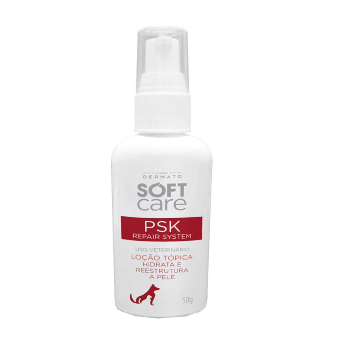 Loção Hidratante Soft Care PSK Repair System para Cães e Gatos 50g