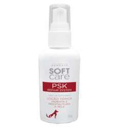 Loção Hidratante Soft Care PSK Repair System para Cães e Gatos 50g