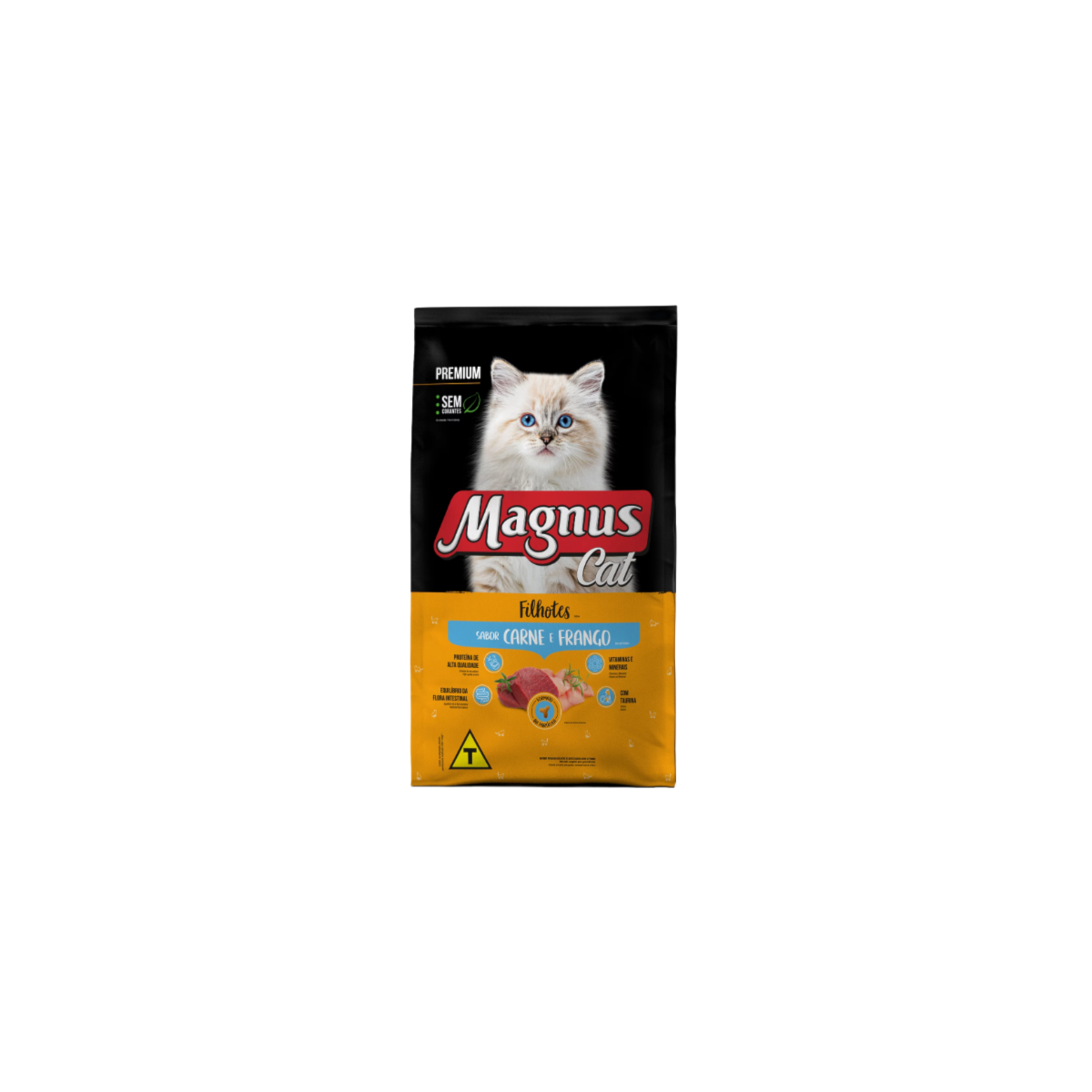 Magnus Cat Premium Gatos Filhotes Carne e Frango