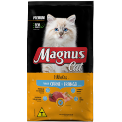 Magnus Cat Premium Gatos Filhotes Carne e Frango