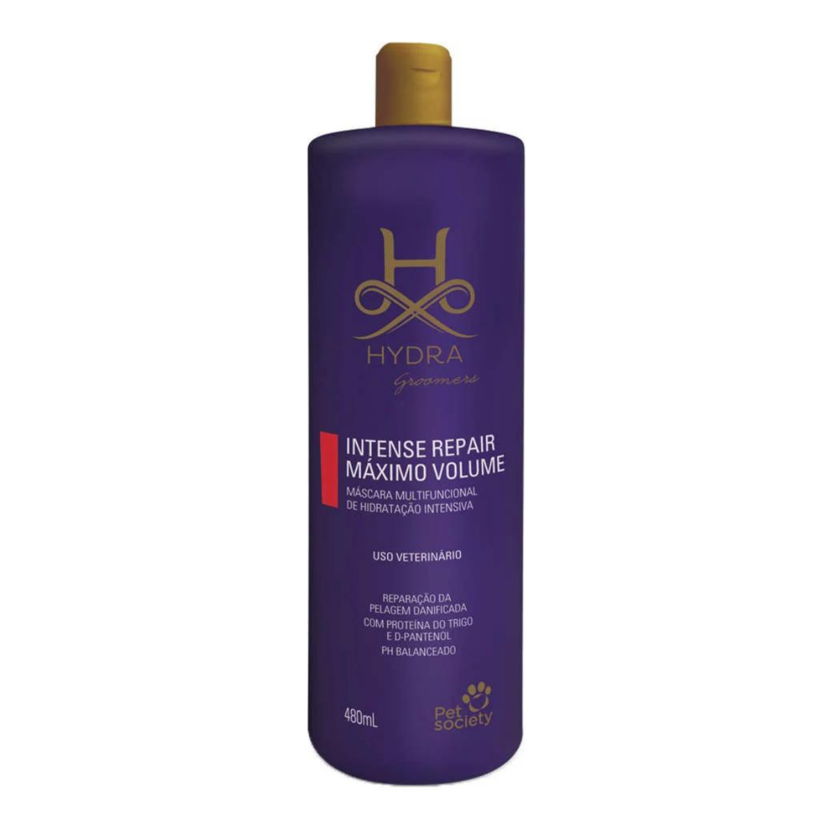 Máscara Multifuncional Pet Society Hydra Groomers Intense Repair Máximo Volume