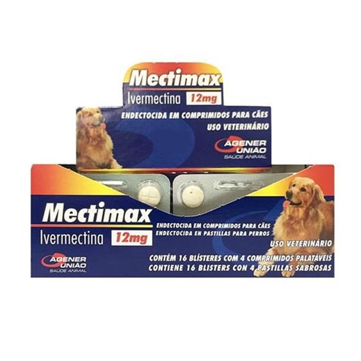 Mectimax 12mg - Cartela com 4 Comprimidos