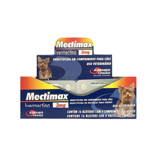 Mectimax 3mg - Cartela com 4 Comprimidos