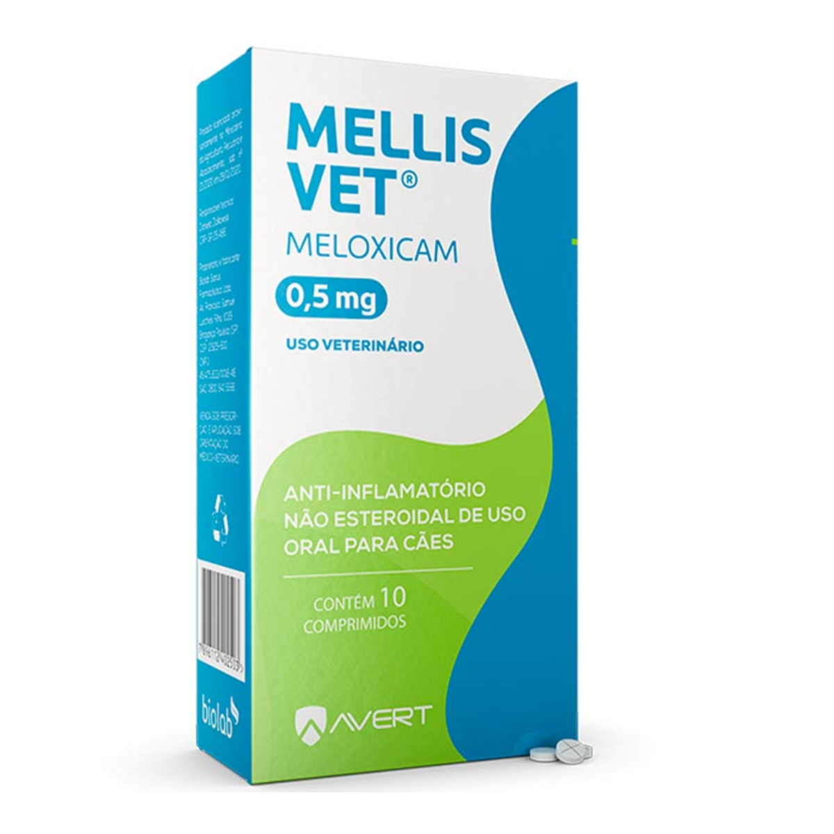 Mellis Vet 10 com Comprimidos 0,5mg